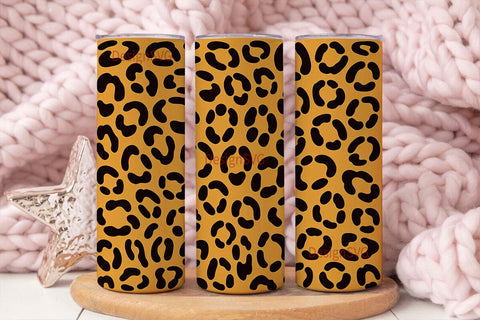 Leopard Print 20oz Tumbler Wrap Sublimation DesignSVG 