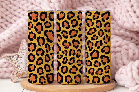 Leopard Print 20oz Tumbler Wrap Sublimation DesignSVG 