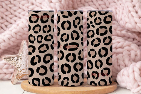 Leopard Print 20oz Tumbler Wrap Sublimation DesignSVG 