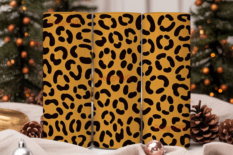 Leopard Print 20oz Tumbler Wrap Sublimation DesignSVG 