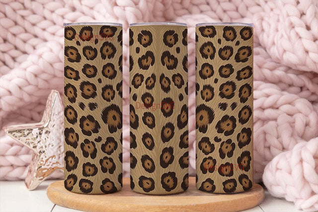 Leopard Print 20oz Tumbler Wrap Sublimation DesignSVG 