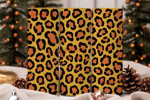 Leopard Print 20oz Tumbler Wrap Sublimation DesignSVG 