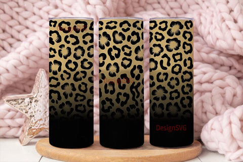 Leopard Print 20oz Tumbler Wrap Sublimation DesignSVG 