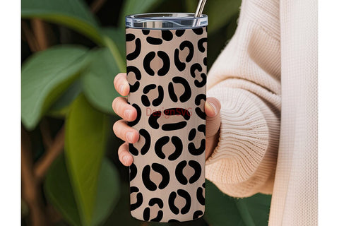 Leopard Print 20oz Tumbler Wrap Sublimation DesignSVG 