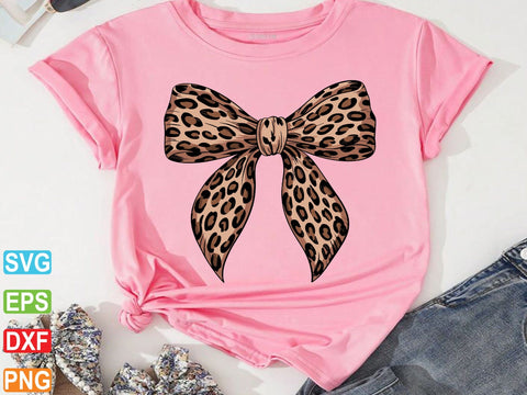Leopard Print Bow SVG Cut File, Leopard Coquette Bow Png SVG Creativeart88 