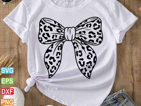 Leopard Print Bow SVG Cut File, Leopard Coquette Bow Png SVG Creativeart88 