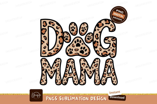 Leopard Print Dog Mama Sublimation Png Sublimation Designangry 