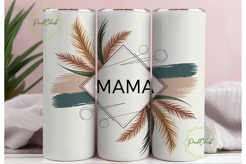 Leopard Print Floral 20oz Tumbler Wrap Sublimation PixelChick 