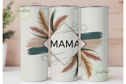 Leopard Print Floral 20oz Tumbler Wrap Sublimation PixelChick 