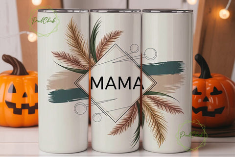 Leopard Print Floral 20oz Tumbler Wrap Sublimation PixelChick 