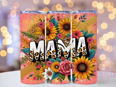 Leopard Print Glitter Mama Tumbler Wrap, Glitter Mama Mug, Wild Mom Cup, Animal Print Wrap, Glam Mom Gift, Trendy Mom Design, Sublimation Tumbler Wrap Sublimation SvggirlplusArt 