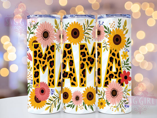Leopard Print Glitter Mama Tumbler Wrap, Glitter Mama Mug, Wild Mom Cup, Animal Print Wrap, Glam Mom Gift, Trendy Mom Design, Sublimation Tumbler Wrap Sublimation SvggirlplusArt 
