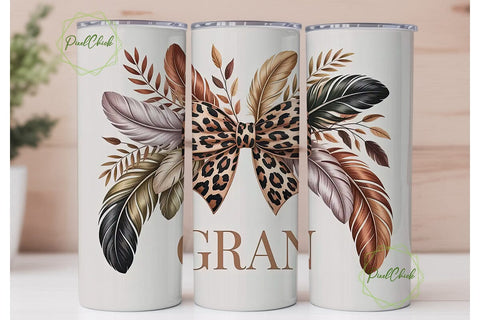 Leopard Print Gran Tumbler Design Sublimation PixelChick 