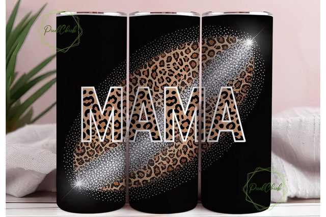 Leopard Print Mama 20oz Tumbler Wrap Sublimation PixelChick 