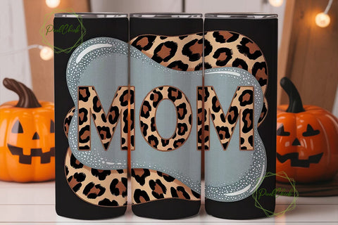Leopard Print Mom 20oz Tumbler Design Sublimation PixelChick 
