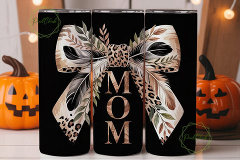 Leopard Print Mom 20oz Tumbler Wrap Sublimation PixelChick 