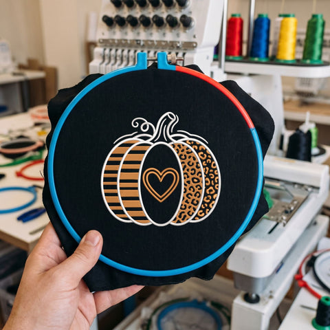 Leopard Print Pumpkin Embroidery Design – Striped Fall Pumpkin Heart Autumn Halloween Machine Embroidery File Embroidery/Applique DESIGNS PatternFeed8 