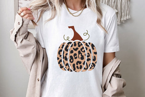 Leopard Print Pumpkin SVG for Cricut, Cute Pumpkin PNG for Stickers, Sublimation, TShirts, & More, Cute Fall SVG SVG Designing Digitals 