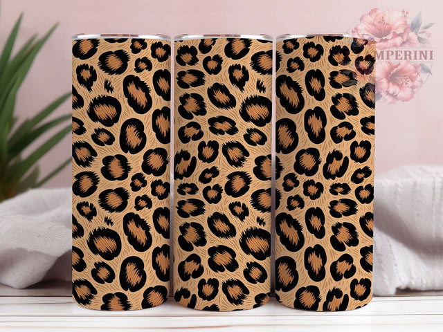 Leopard Print Seamless Tumbler, Seamless Animal Print Sublimation Design, Stylish Leopard Art, 20oz Leopard Tumbler, Whimsical Animal Mug, Trendy Leopard Cup, Chic Leopard Wrap Sublimation Li Zamperini 