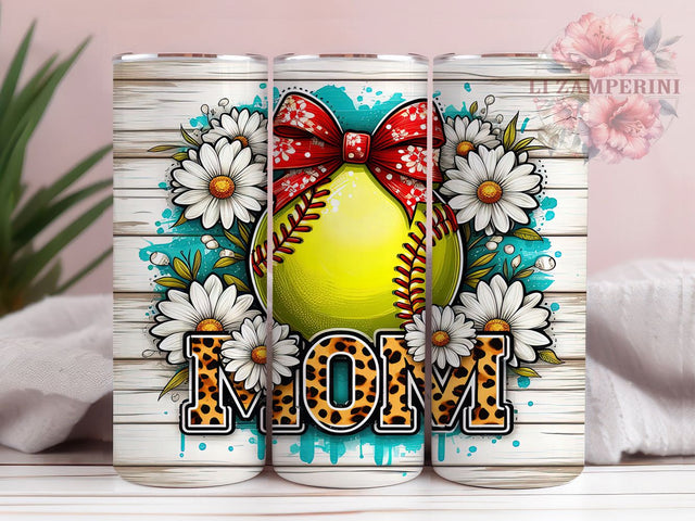 Leopard Print Softball Mom Tumbler, Leopard Print Tumbler, Team Mom Present, Sporty Sublimation Design, Baseball Mom Tumbler, Cheetah Print Wrap, Athletic Mom Tumbler Sublimation Li Zamperini 