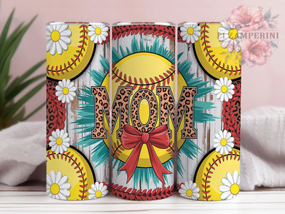 Leopard Print Softball Mom Tumbler, Leopard Print Tumbler, Team Mom Present, Sporty Sublimation Design, Baseball Mom Tumbler, Cheetah Print Wrap, Athletic Mom Tumbler Sublimation Li Zamperini 