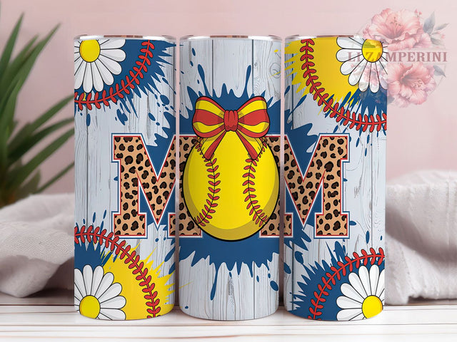 Leopard Print Softball Mom Tumbler, Leopard Print Tumbler, Team Mom Present, Sporty Sublimation Design, Baseball Mom Tumbler, Cheetah Print Wrap, Athletic Mom Tumbler Sublimation Li Zamperini 