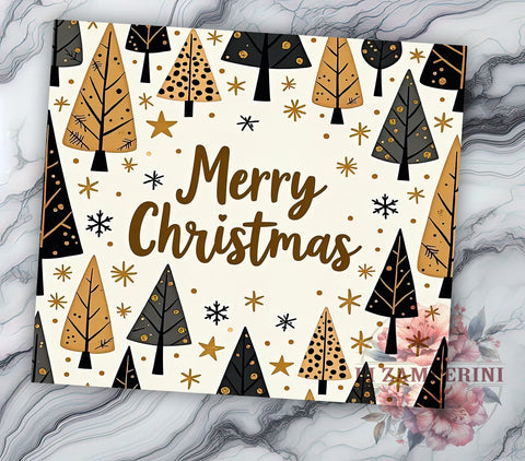 Leopard Print Tumbler, Merry Christmas Decor, Sublimation Wrap, 20oz Tumbler, Christmas Tree Design, Holiday Drinkware, Animal Print Gift Sublimation Li Zamperini 