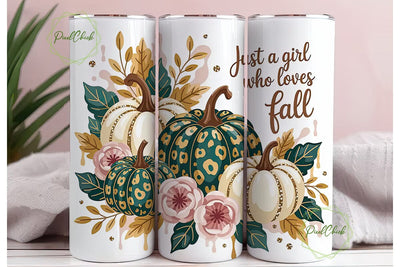 Leopard Pumpkin Fall 20oz Tumbler Wrap Sublimation PixelChick 