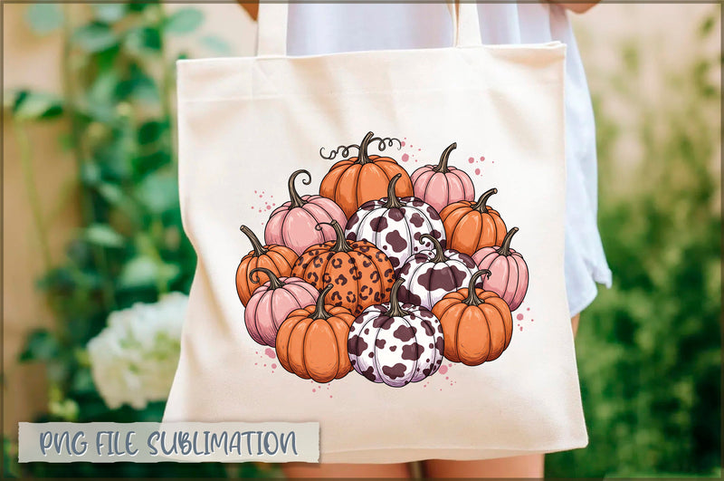 Leopard Pumpkin Fall Tote Bag Sublimation Shetara Begum 