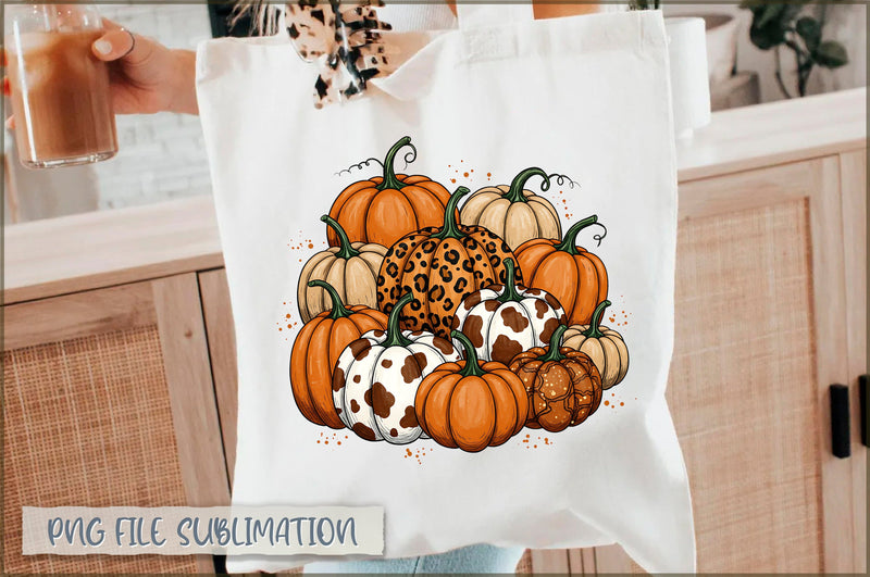 Leopard Pumpkin Fall Tote Bag Sublimation Shetara Begum 