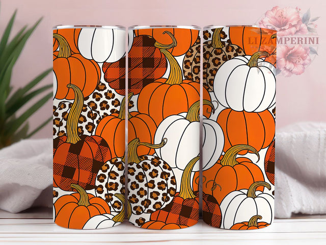 Leopard Pumpkin Fall Tumbler Wrap, Fall Tumbler Png, 20oz Skinny Tumbler, Autumn Leopard Png, Sublimation Design Download, Fall Leopard Tumbler, Leopard Pumpkin Png Sublimation Li Zamperini 
