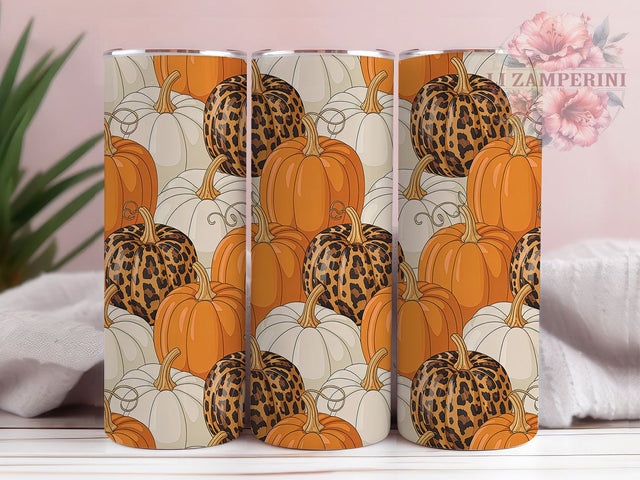 Leopard Pumpkin Fall Tumbler Wrap, Fall Tumbler Png, 20oz Skinny Tumbler, Autumn Leopard Png, Sublimation Design Download, Fall Leopard Tumbler, Leopard Pumpkin Png Sublimation Li Zamperini 