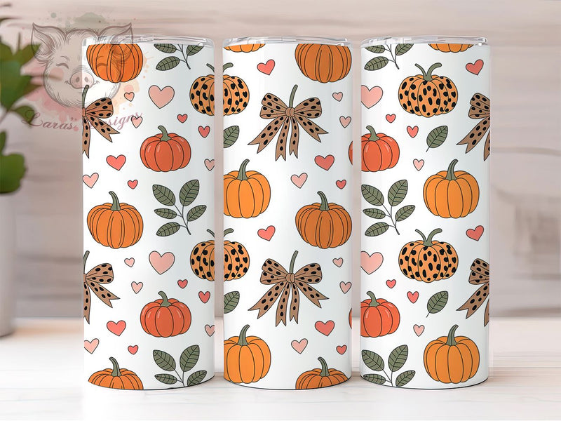 Leopard Pumpkin Seamless Fall Tumbler Wrap, Sublimation Design, Leopard Pumpkin Wrap, Fall Tumbler Design, Seamless Tumbler Wrap, 20Oz Tumbler, Digital Download Sublimation Lara' s Designs 