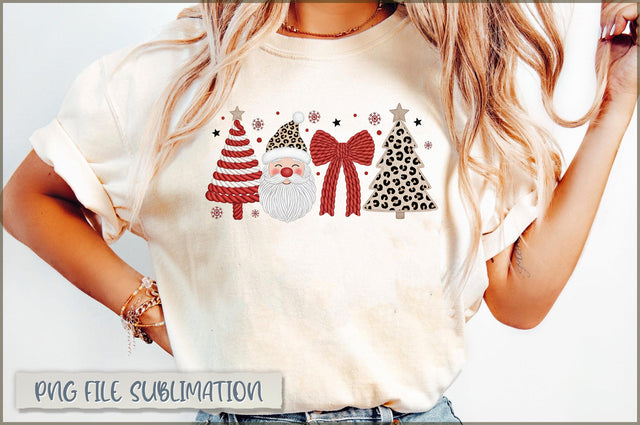 Leopard Santa PNG, Christmas Coquette Yarn PNG Sublimation Shetara Begum 