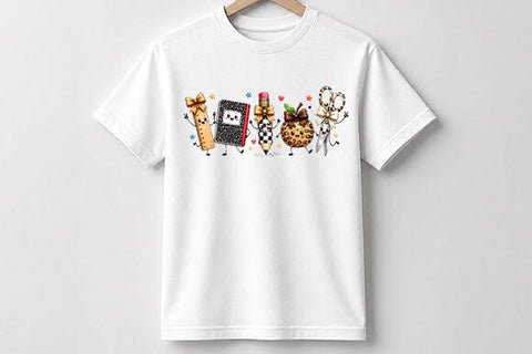 Leopard School Supplies PNG Cute Teacher Digital Download SVG BillahCrafts 