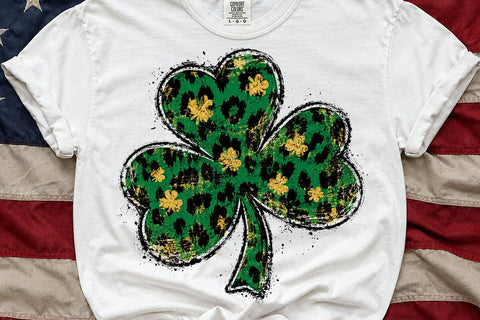 Leopard Shamrock St Patricks Day PNG Art SVG DesignDestine 