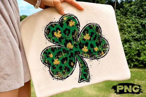 Leopard Shamrock St Patricks Day PNG Art SVG DesignDestine 