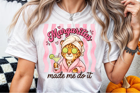 Leopard Spa Cute Drink PNG Sublimation designartist 