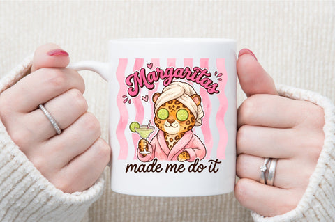 Leopard Spa Cute Drink PNG Sublimation designartist 