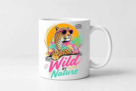 Leopard Sublimation PNG Wild By Nature Wildlife POD Design SVG BillahCrafts 