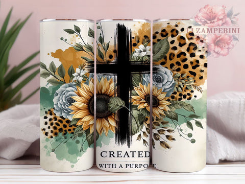 Leopard Sunflower Bible Verse 20oz Tumbler Wrap PNG, Bible Verse Tumbler Png, Straight & Tapered Tumbler Wrap, Instant Digital Download Sublimation Li Zamperini 