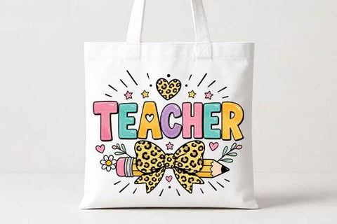 Leopard Teacher PNG, Teacher Sublimation Design SVG BillahCrafts 