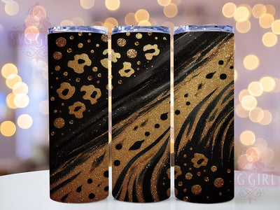 Leopard Tumbler, Ombre Glitter Design, 20oz Tumbler PNG, Animal Print Tumbler, Fashionable Drinkware, Trendy Tumbler Wrap, Sparkly Leopard Decor, Sublimation Drinkware Sublimation SvggirlplusArt 
