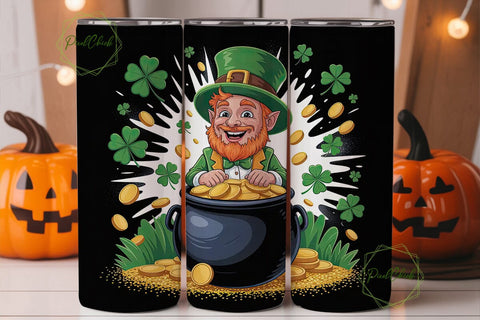 Leprechaun Gold 20oz Tumbler Wrap Sublimation PixelChick 