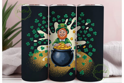 Leprechaun Gold 20oz Tumbler Wrap Sublimation PixelChick 