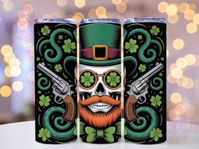 Leprechaun Gold Shamrock Tumbler, Gold Coin Tumbler, Stylish 20oz Wrap, Sublimation Design, Trendy Gift Idea, Irish Leprechaun Wrap, St. Patrick’s Beverage Tumbler Sublimation SvggirlplusArt 
