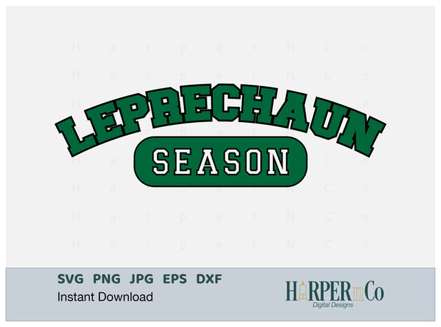Leprechaun Season Laser SVG EPS Cut File SVG HarperNCo 