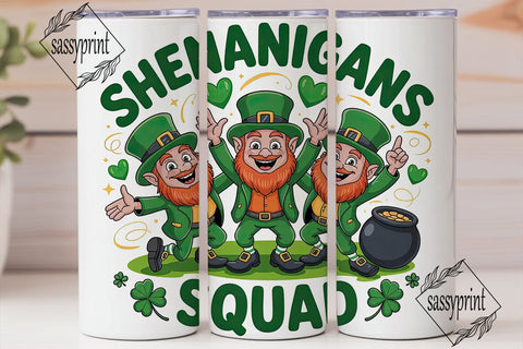 Leprechaun Shenanigans 20oz Tumbler Sublimation sassyprint 