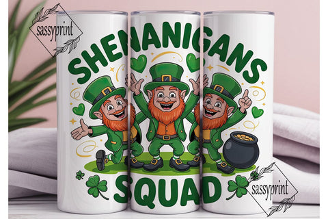 Leprechaun Shenanigans 20oz Tumbler Sublimation sassyprint 