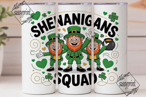 Leprechaun Shenanigans 20oz Tumbler Sublimation sassyprint 